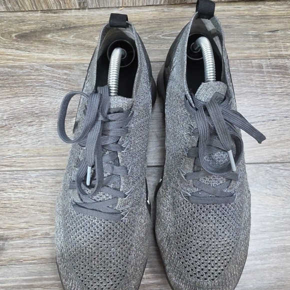 Nike Air VaporMax Flyknit 2 Wolf Grey Dark Grey Black Men's Size 9.5 942842-002 - Picture 8 of 12